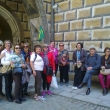 O grupo do Brasil com meu, no castelu de Český Krumlov (UNESCO) - a perla da Bohemia do sul o día 26 de abril do 2015