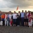 Con un fabuloso grupo de amigos de Barcelona el 13 de junio del 2015 en el Puente de Carlos de Praga